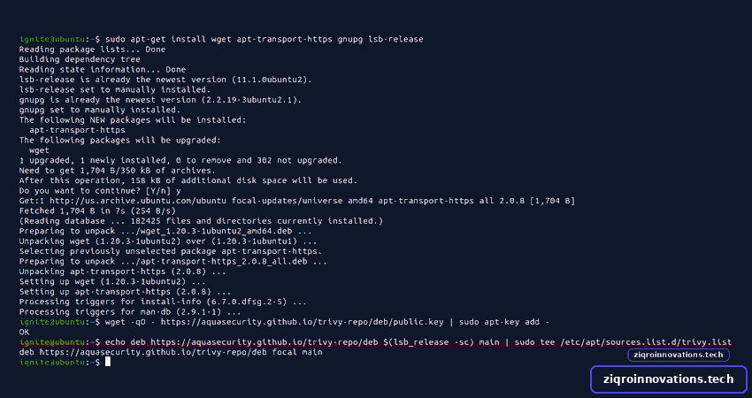 Containers Vulnerability Scanner: Trivy